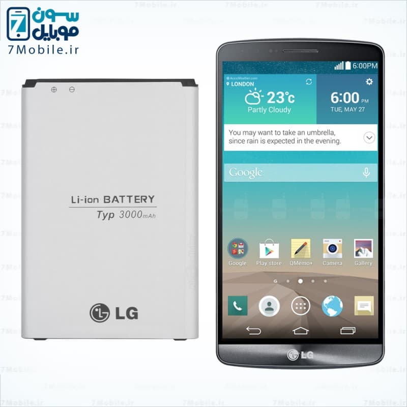 باتری اصلی ال جی LG G3 – BL-53YH با 6 ماه گارانتی — تصویر ۷