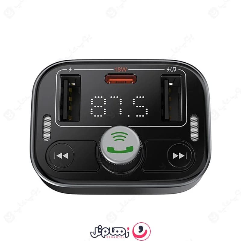 شارژر فندکی بلوتوثی پخش کننده اف ام خودرو بیسوس S-09 Pro — تصویر ۳