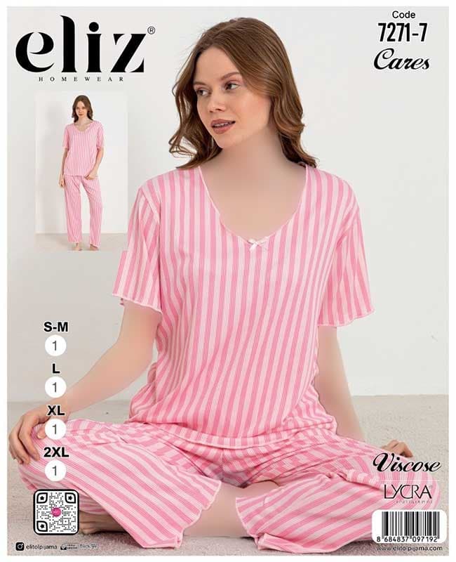 تیشرت شلوار سایز نرمال زنانه eliz کد 7-7271 — تصویر ۳