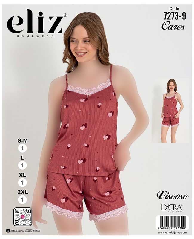 تاپ شورتک سایز نرمال زنانه eliz کد 9-7273 — تصویر ۲