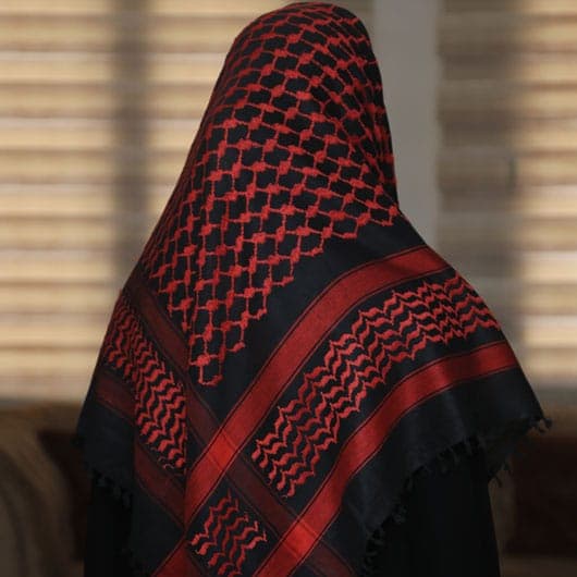 چفیه عربی نخی قواره بلند — تصویر ۸