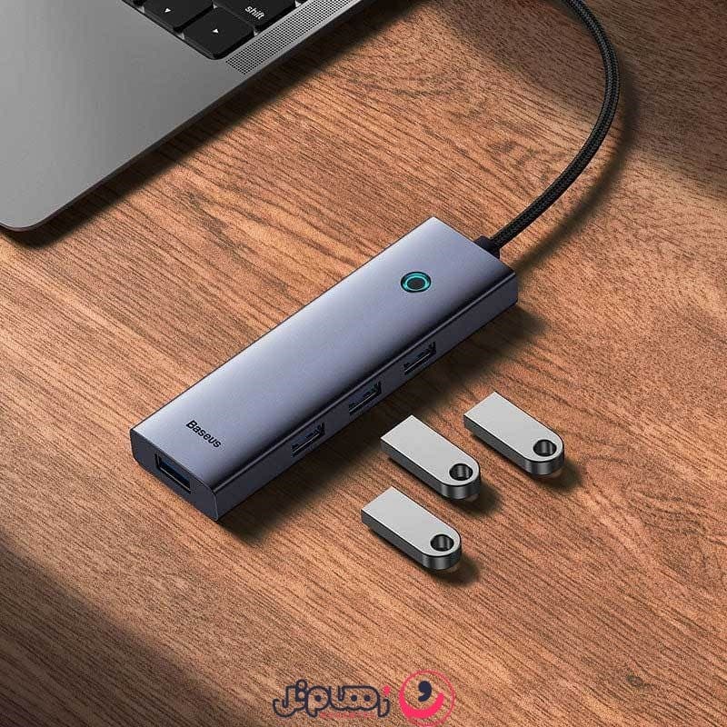 هاب 5 پورت بیسوس مدل (Baseus UltraJoy Series BS-OH110 5-Port (B00052809813 — تصویر ۷
