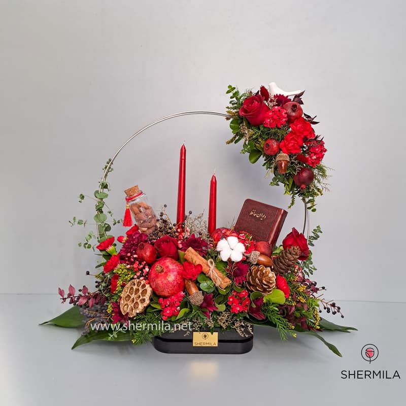 گل یلدایی رومیزی ژیلا