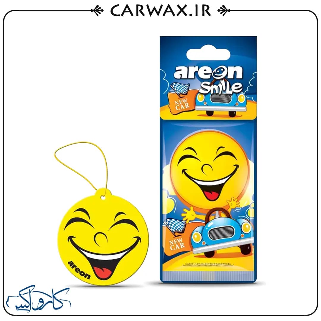 خوشبو کننده خودرو کارتی اموجی اسمایل نیوکار آرئون Areon New Car Smile