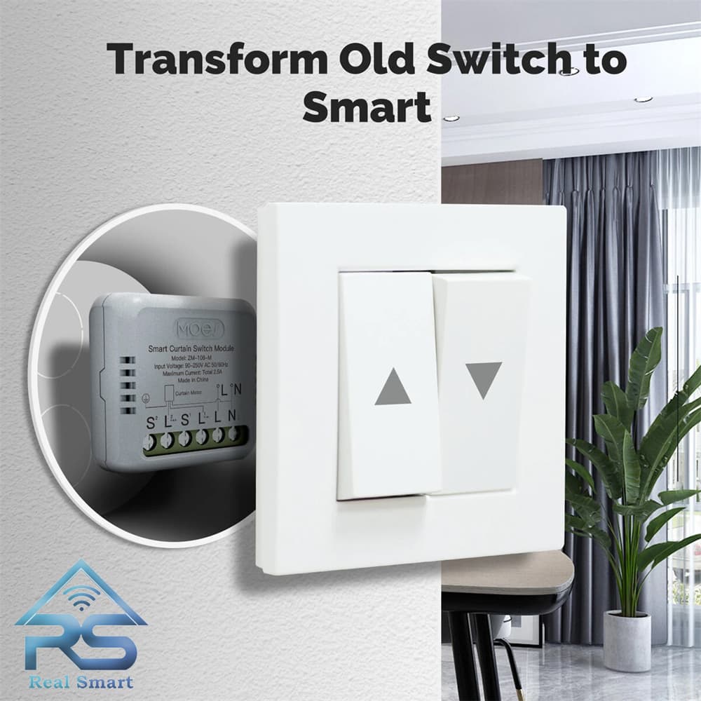 مینی رله Zigbee پرده تویا — تصویر ۵