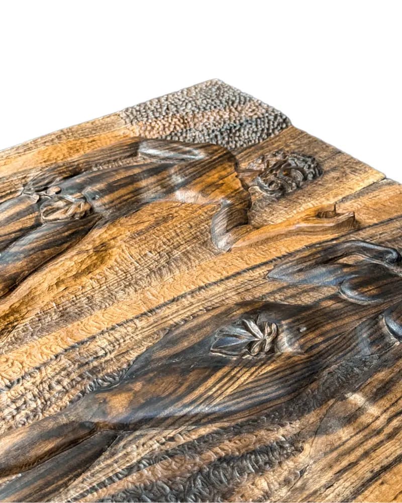 تابلو نرد منبت کاری طرح آدم و حوا کد 10202 — تصویر ۶