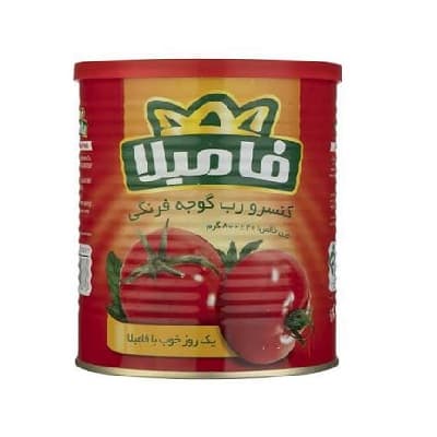 رب گوجه فرنگی فامیلا 800 گرم — تصویر ۳