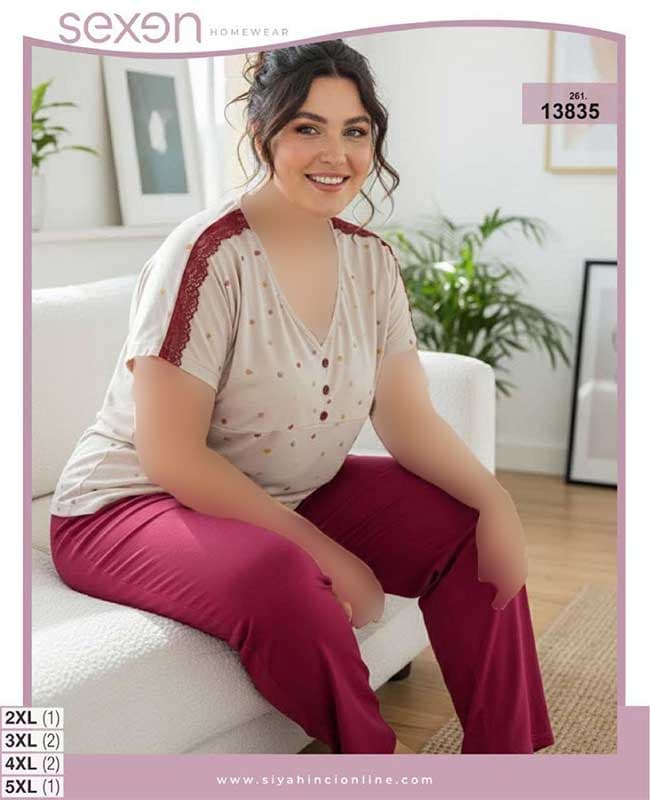 تیشرت شلوار بیگ سایز sexen کد 13835