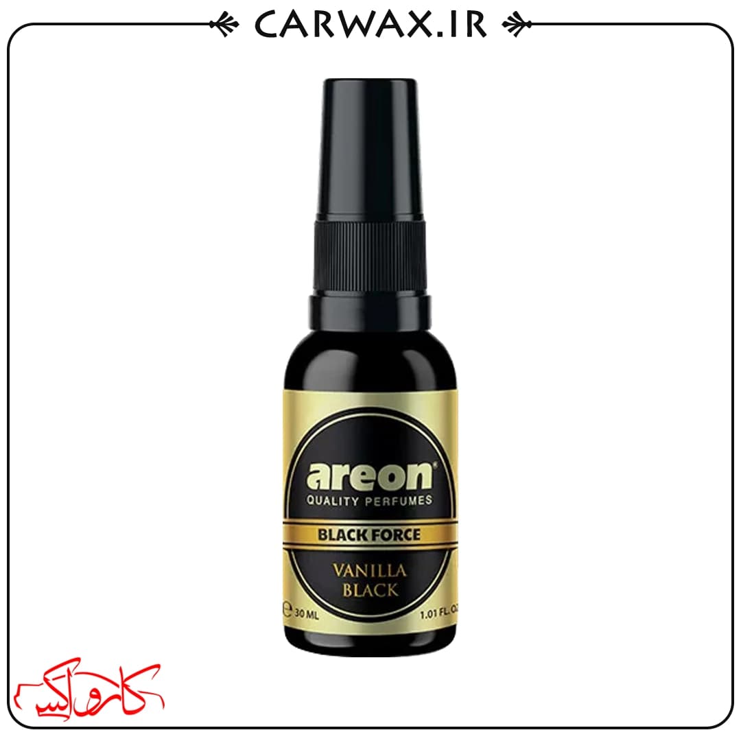 خوشبو کننده خودرو اسپری وانیلا بلک آرئون بلک فورس Areon Vanilla Black Black Force — تصویر ۲