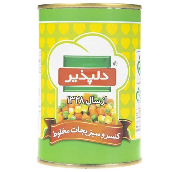 کنسرو سبزیجات مخلوط دلپذیر 420 گرم — تصویر ۳