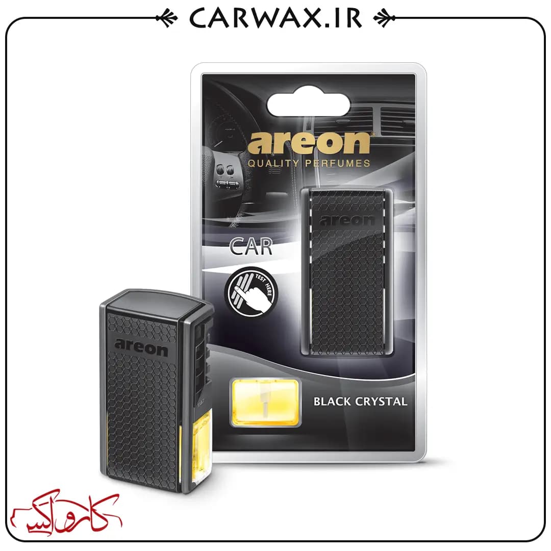 خوشبو کننده خودرو دریچه کولری بلک کریستال آرئون Areon Black Crystal Perfume — تصویر ۲
