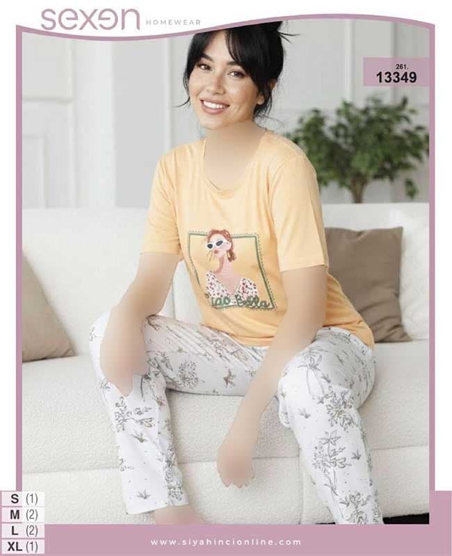 تیشرت و شلوار سایز نرمال sexen کد 13349 — تصویر ۹