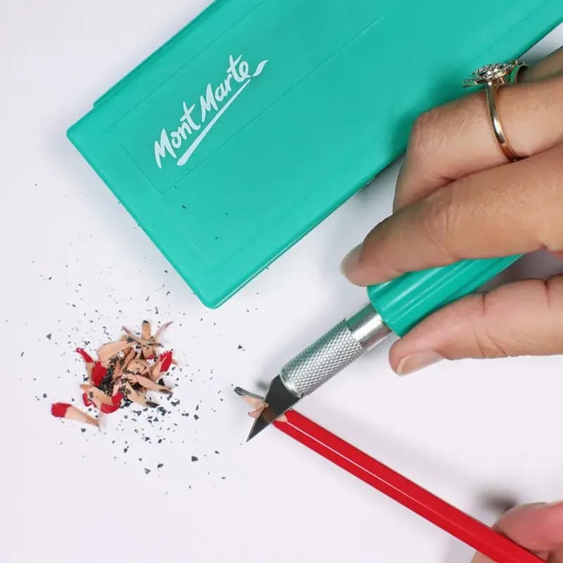 ست کاتر و چاقوی هنری مون مارت 13 تکه Mont Marte Signature — تصویر ۵