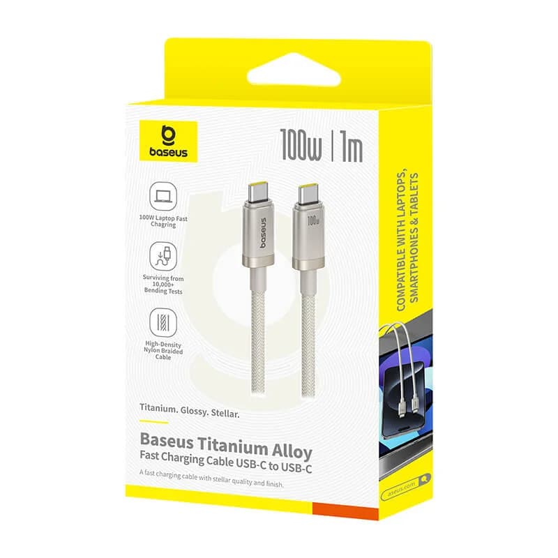 کابل دوسر تایپ سی بیسوس مدل TITANIUM ALLOY (p10378100g2-00) — تصویر ۷