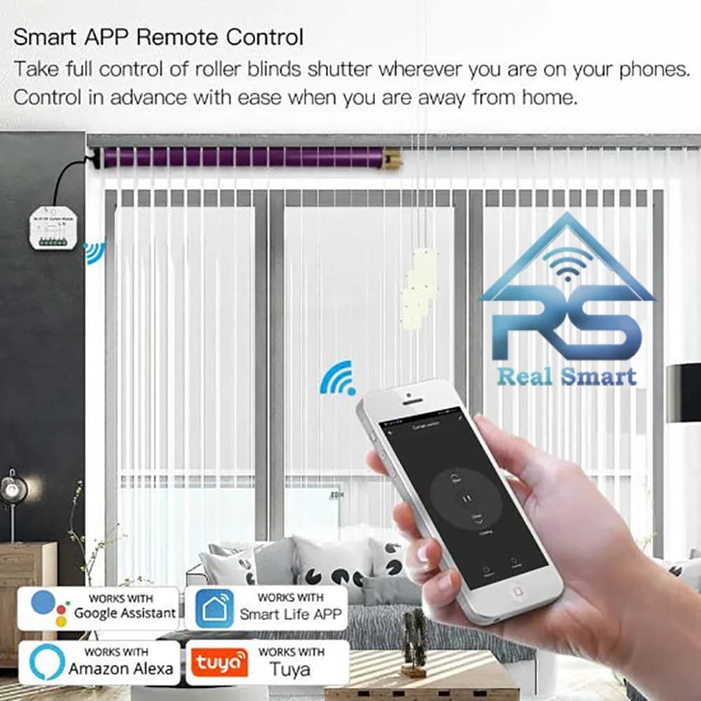 رله هوشمند پرده Wi-Fi+RF تویا — تصویر ۳
