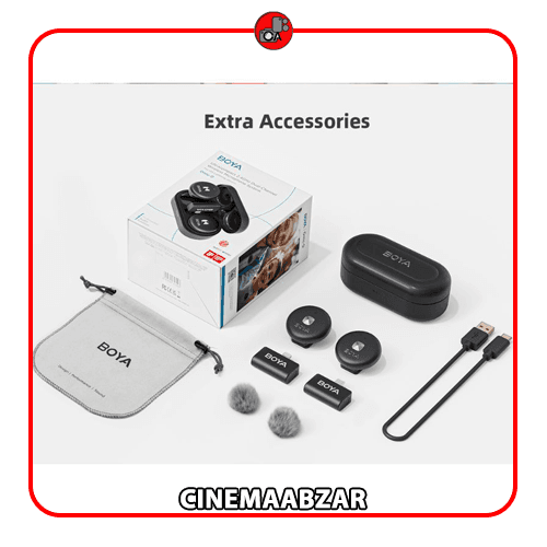 میکروفون یقه ای بویا BOYA Omic-D Ultracompact 2.4GHz Wireless Microphone (اقساطی) — تصویر ۵