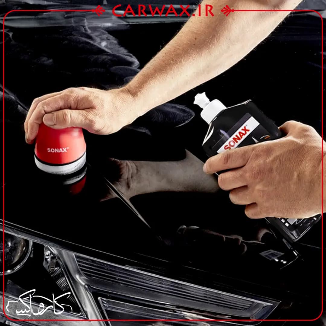 پک شش عددی پولیش و واکس همرنگ مشکی سوناکس Sonax Polish & Wax Black 500ml 6Pack — تصویر ۲