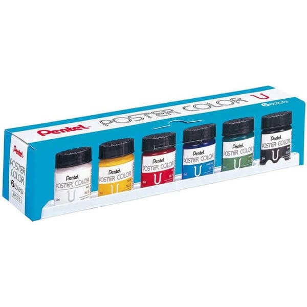 گواش 6 رنگ پنتل (pentel) تایوانی — تصویر ۴