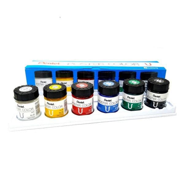 گواش 6 رنگ پنتل (pentel) تایوانی — تصویر ۳