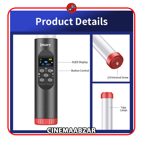 نور باتومی جیماری Jmary FM-128 RGB LED Tube Light (اقساطی) — تصویر ۴