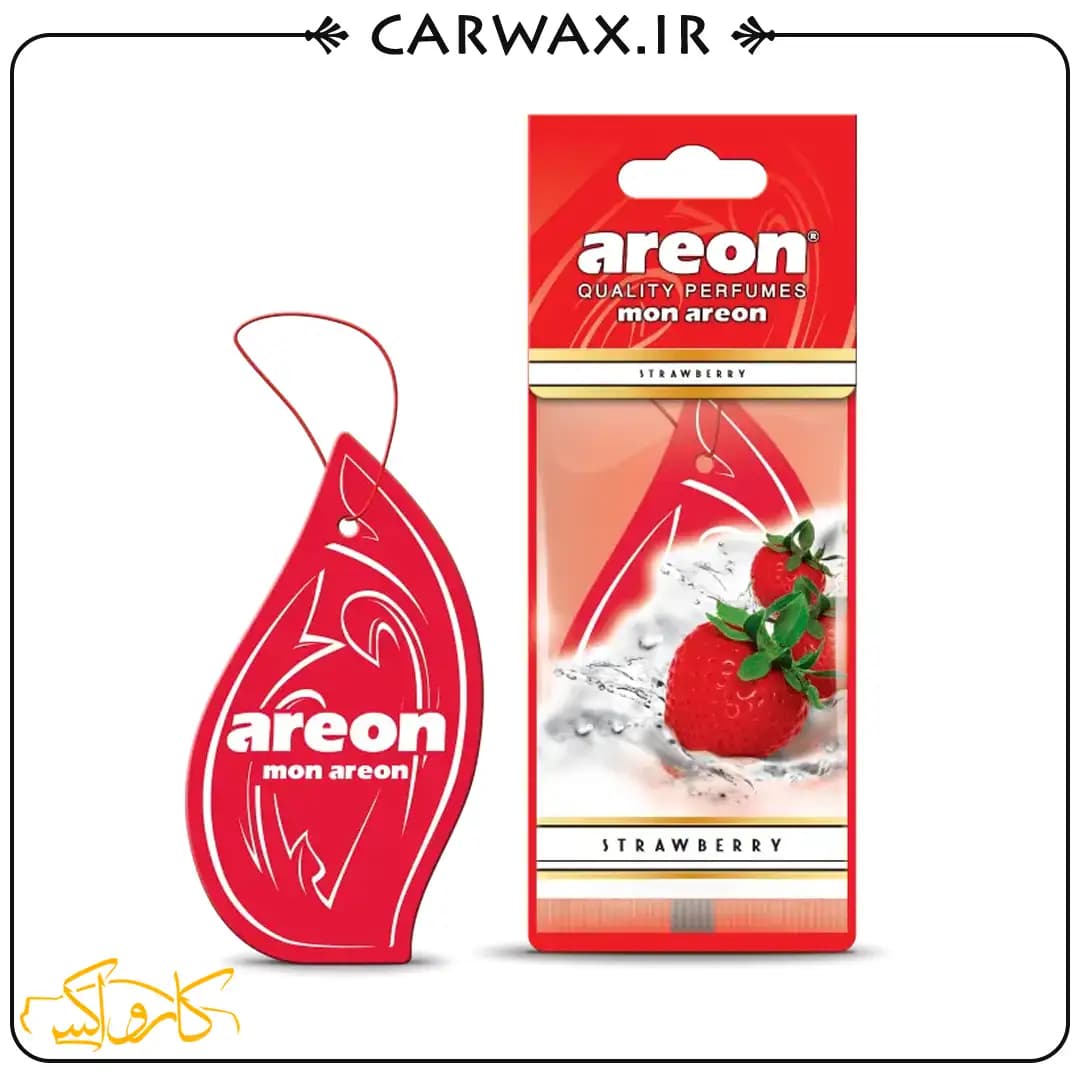 خوشبو کننده خودرو کارتی مون توت فرنگی آرئون Areon Mon Strawberry