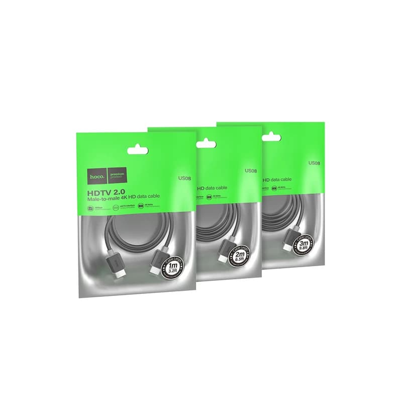 کابل hdmi یک متری 60 هرتز برند hoco مدل us08 — تصویر ۴