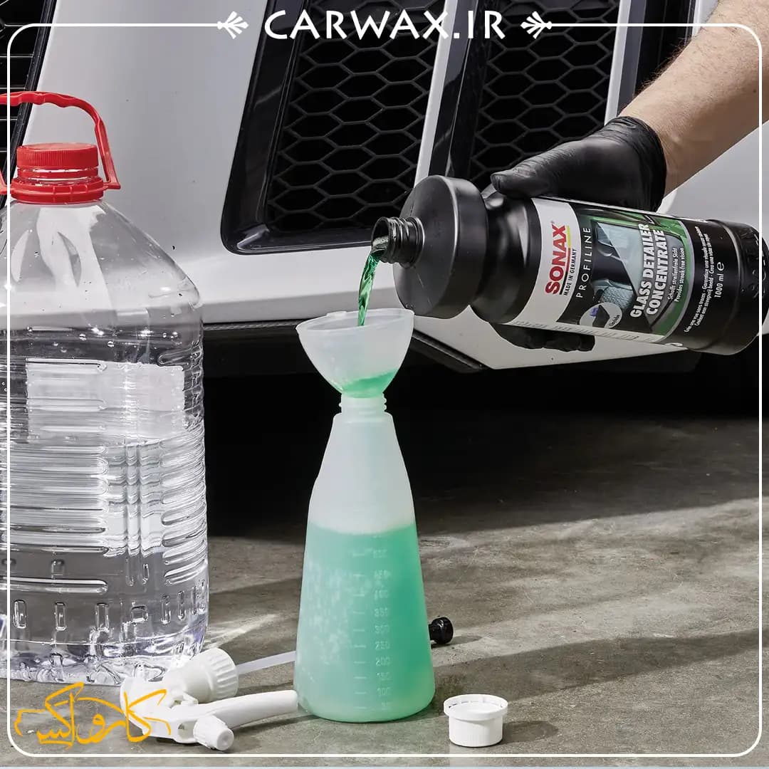 شیشه شوی یک لیتری خودرو سوناکس Sonax Profiline Glass Detailer Concentrate — تصویر ۲