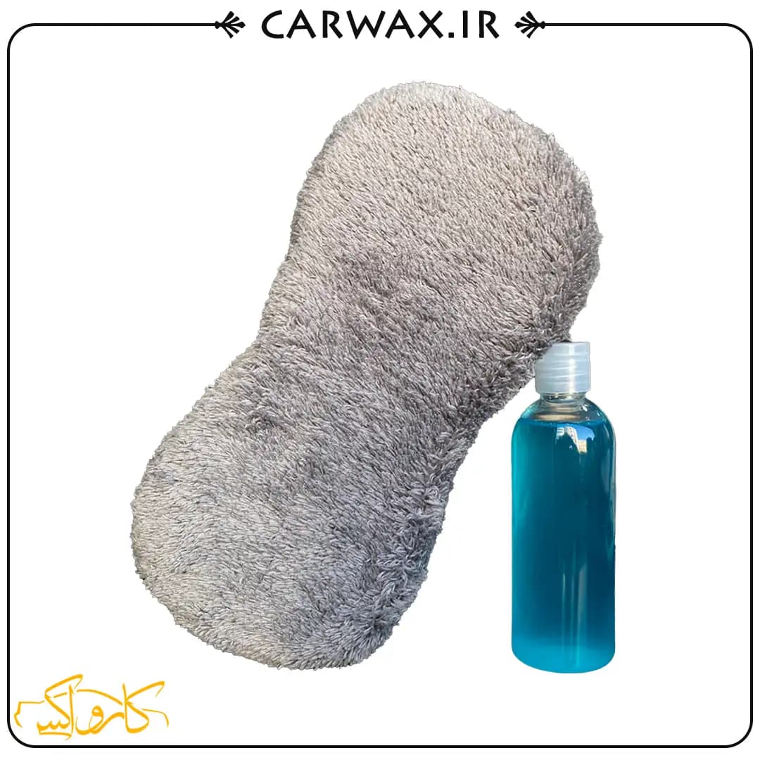اسفنج شست و شوی میکروفایبر بدنه خودرو کوئیک کلین Quick Clean Car wash Sponge — تصویر ۲