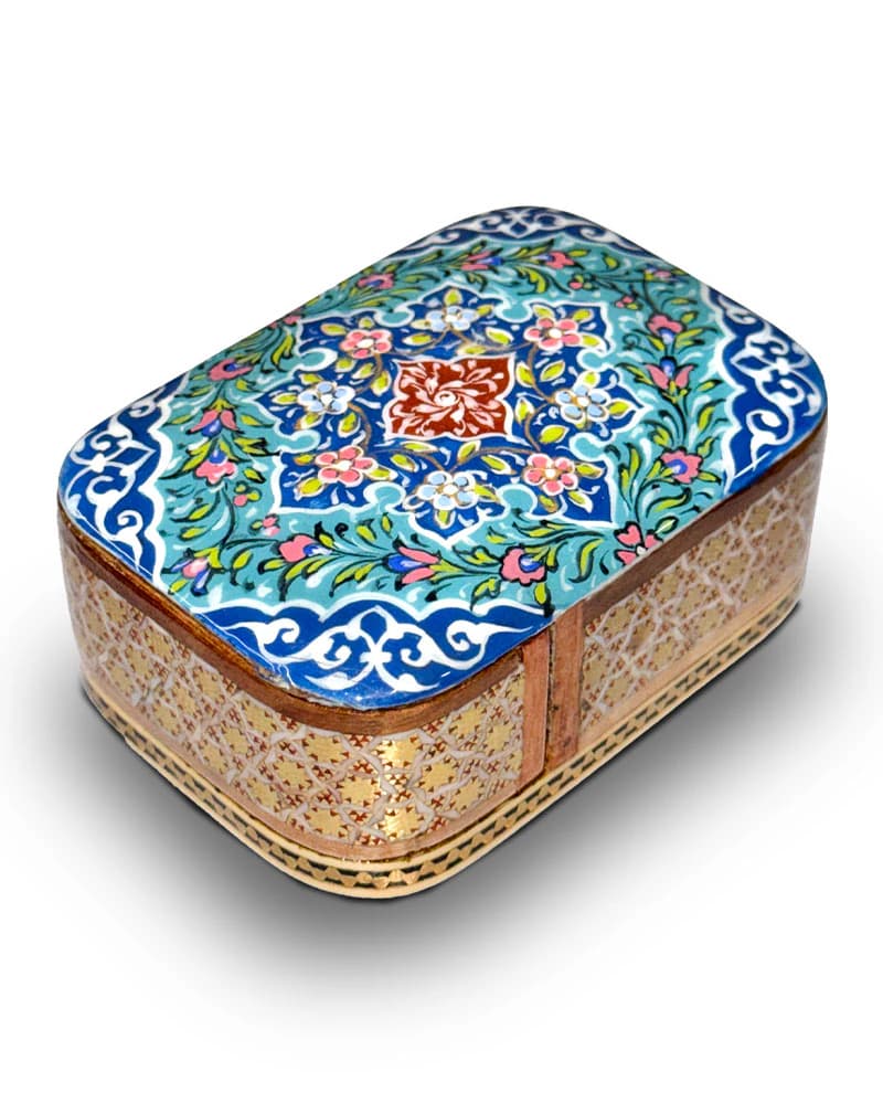 جعبه تاس خاتم کاری کد طرح باربد کد 10308