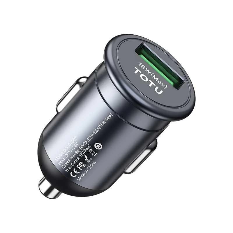 شارژر فندکی برند توتو با قدرت 18 وات مدل c-007