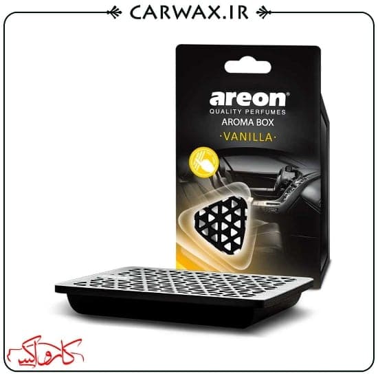 خوشبو کننده خودرو پنلی آروما باکس وانیل آرئون Areon Aroma Box Vanilla — تصویر ۲