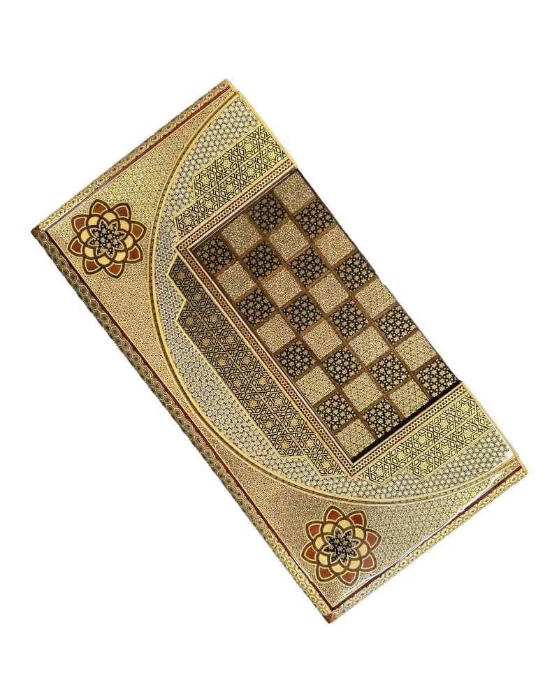 تخته نرد تمام خاتم اعلا رو گرد برجسته کد 10237 — تصویر ۲