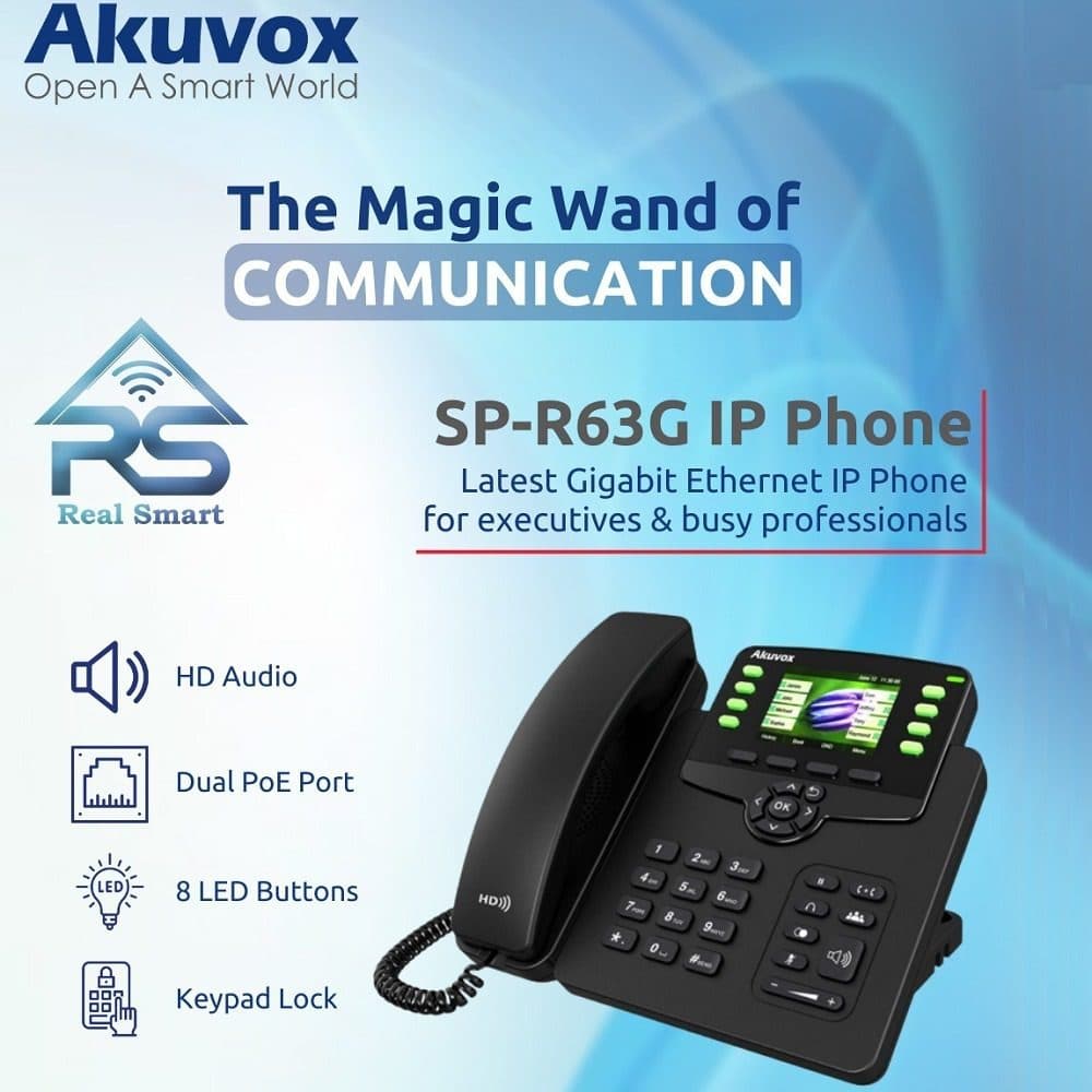 تلفن تحت شبکه SP-R63G آکواکس — تصویر ۳