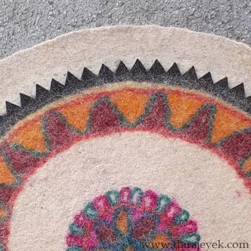 نمد سنتی گرد کوچک — تصویر ۲
