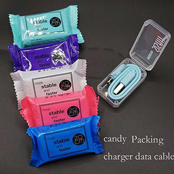 کابل شارژ 20 سانتی متری آیفون مدل CANDY — تصویر ۳