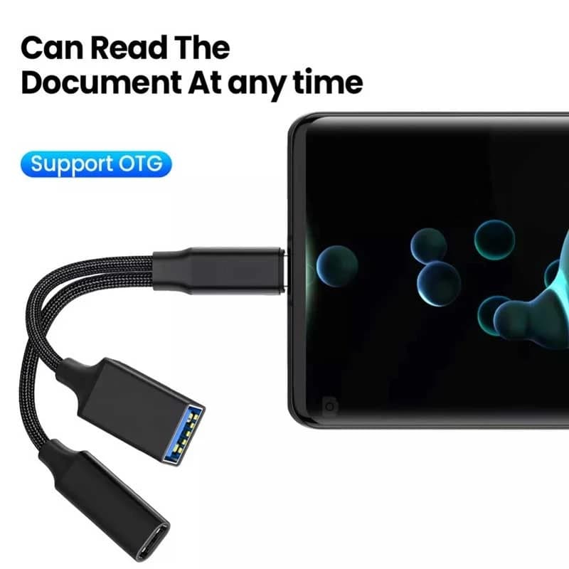 کابل تبدیل USB-C به USB-C / USB 3.0 مدل NETPIL TB701 طول 0.1 متر — تصویر ۲