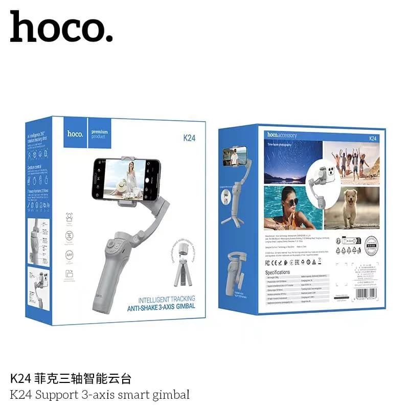 گیمبال سهمحوره برند هوکو مدل K24 (Hoco K24 Intelligent Tracking Anti-Shake 3-Axis Gimbal) — تصویر ۹