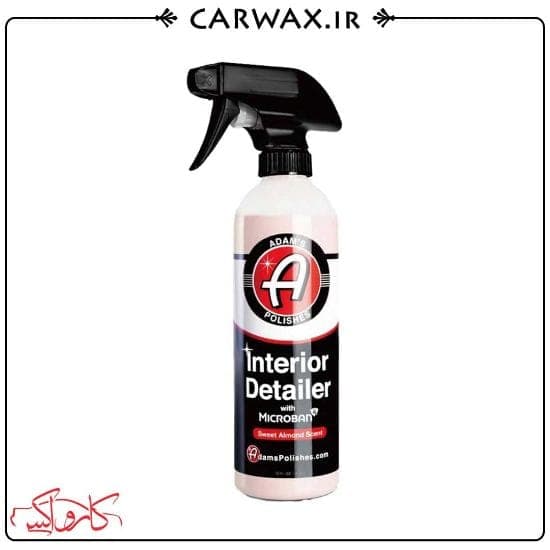 اسپری جرم گیر و صفرشوی داخل خودرو 473 میلی لیتری چوب سدر آدامز Adams Microban Interior Detailer Cedarwood 473ml — تصویر ۲