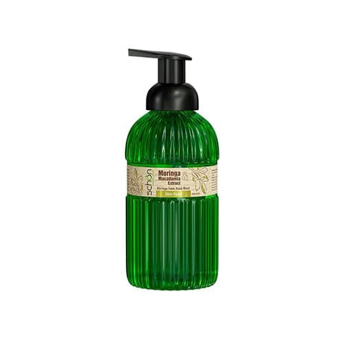 مایع دستشویی فومی با عصاره مورینگا شون|foam hand wash schon with moringa