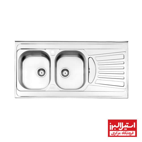 سینک 725/60 روکار استیل البرز — تصویر ۵
