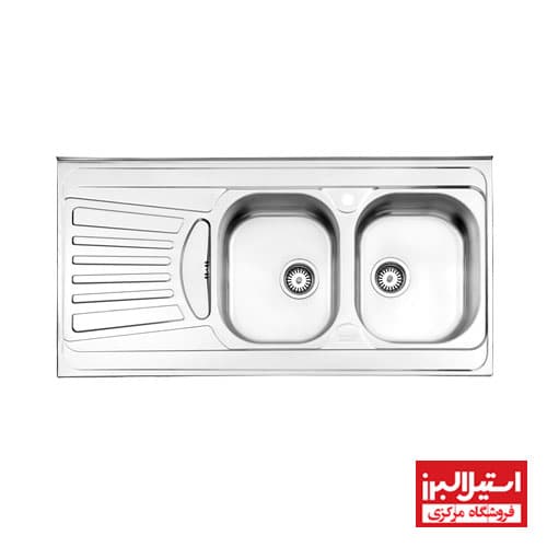 سینک 725/60 روکار استیل البرز — تصویر ۴