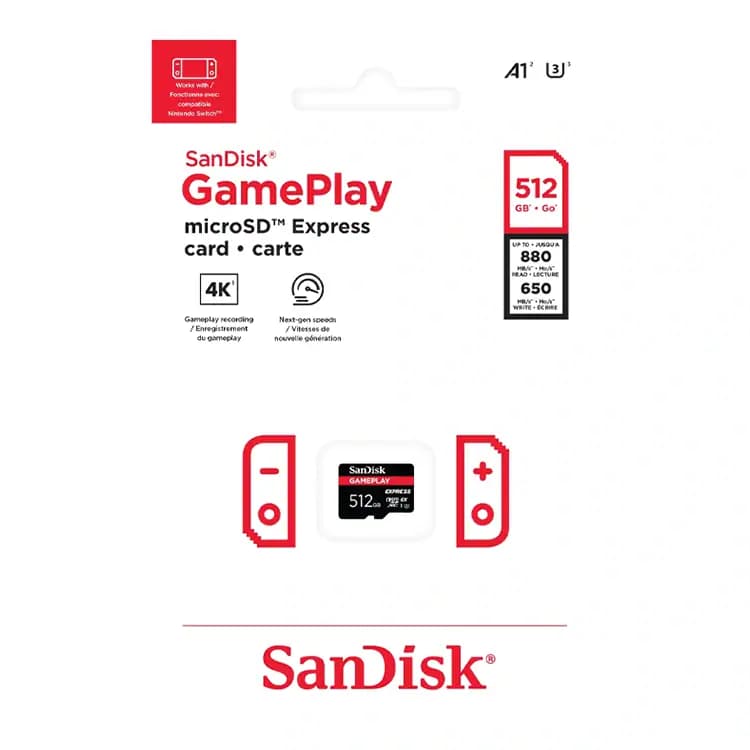 کارت حافظه GamePlay microSD Express Card مخصوص نینتندو سوییچ 2 – 512GB — تصویر ۴