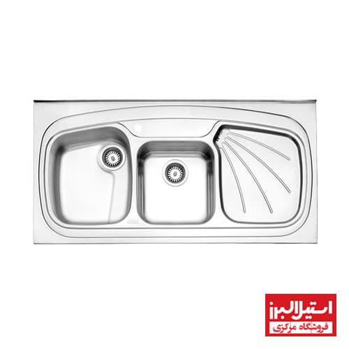 سینک 614 روکار استیل البرز — تصویر ۶