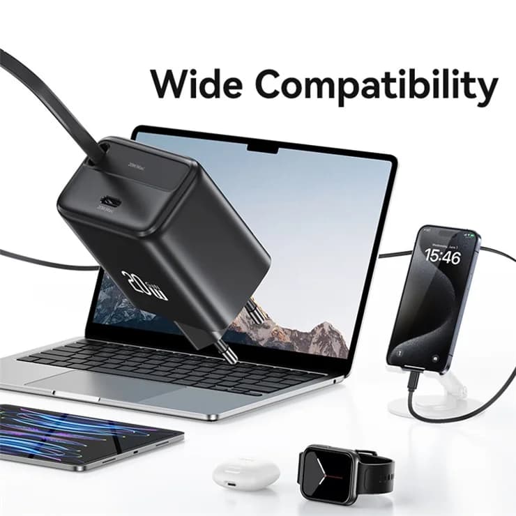 شارژر کابل دار تایپ سی برند usams مدل cc233 — تصویر ۶