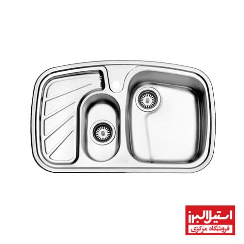 سینک 608 توکار استیل البرز