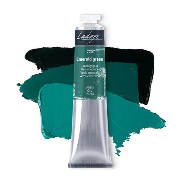رنگ روغن سنت پترزبورگ (لادوگا) رنگ 720 Emerald green — تصویر ۵