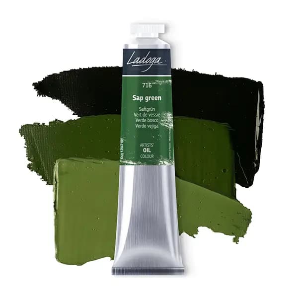 رنگ روغن سنت پترزبورگ (لادوگا) رنگ Sap green 716 — تصویر ۲