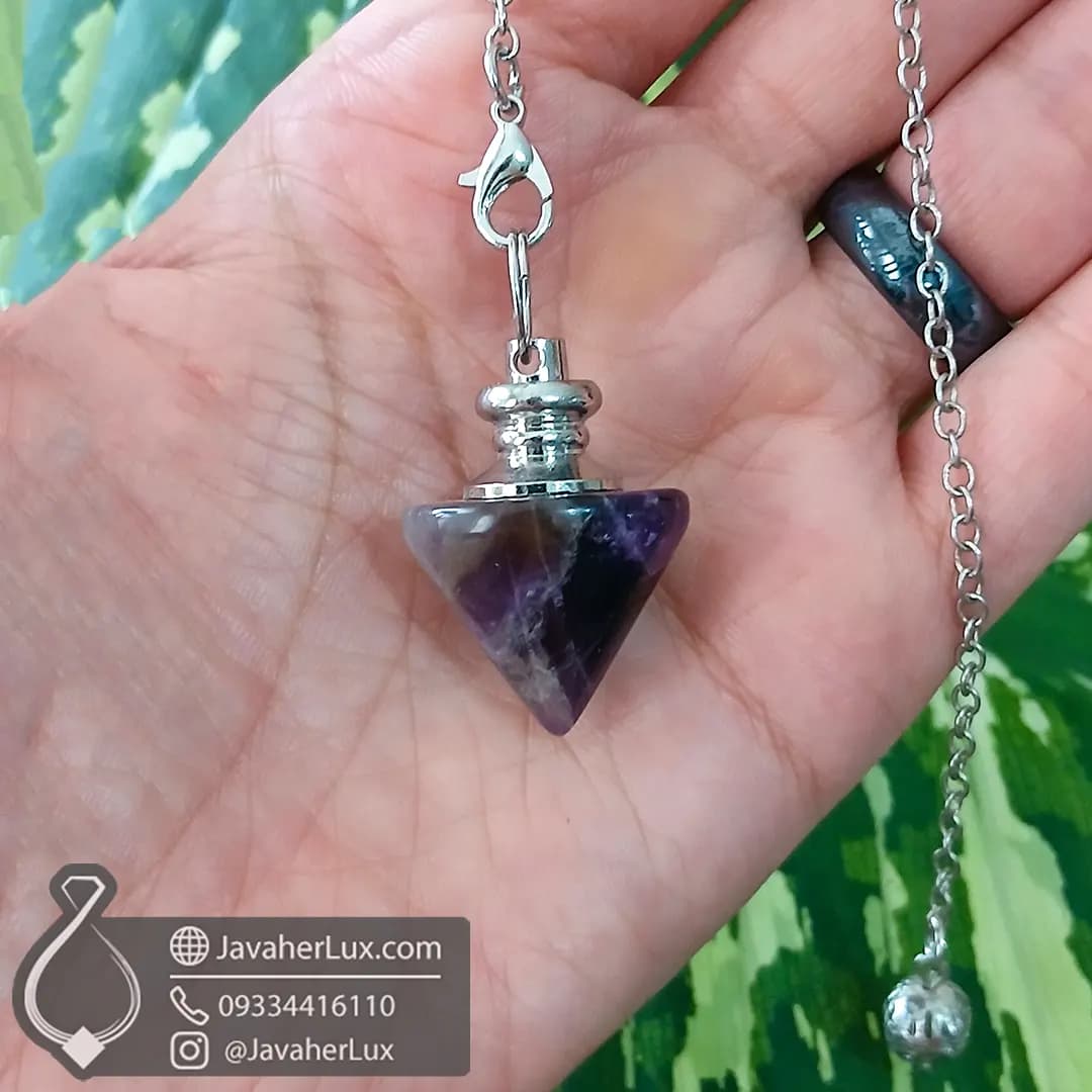 شاقول کریستال آمیتیست ابزار کار با انرژی و پاسخ به سوالات درونی کد 401109 — تصویر ۱۱