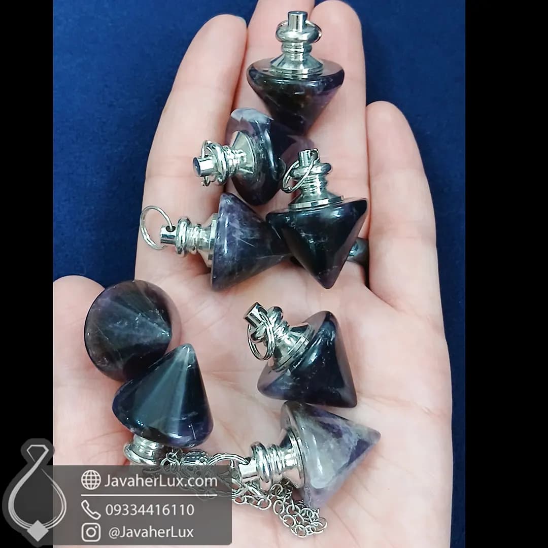 شاقول کریستال آمیتیست ابزار کار با انرژی و پاسخ به سوالات درونی کد 401109 — تصویر ۷