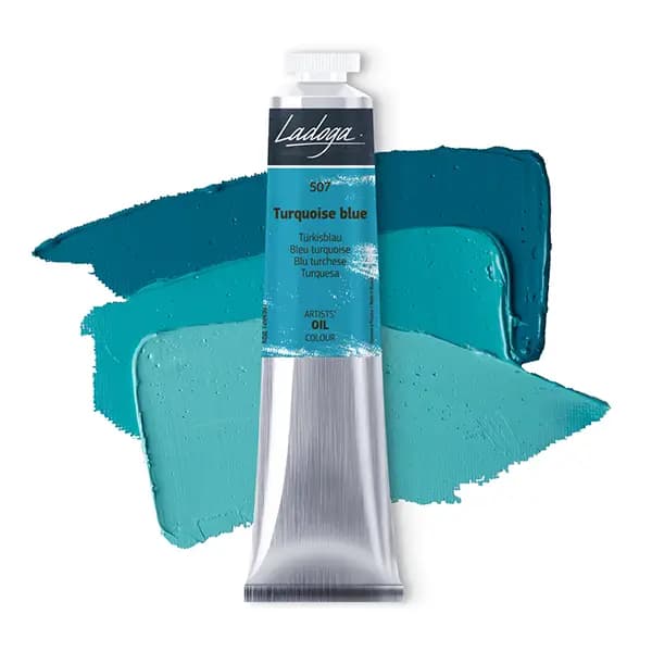 رنگ روغن سنت پترزبورگ (لادوگا) رنگ Turquoise blue 507 — تصویر ۲